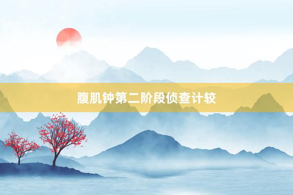 腹肌钟第二阶段侦查计较